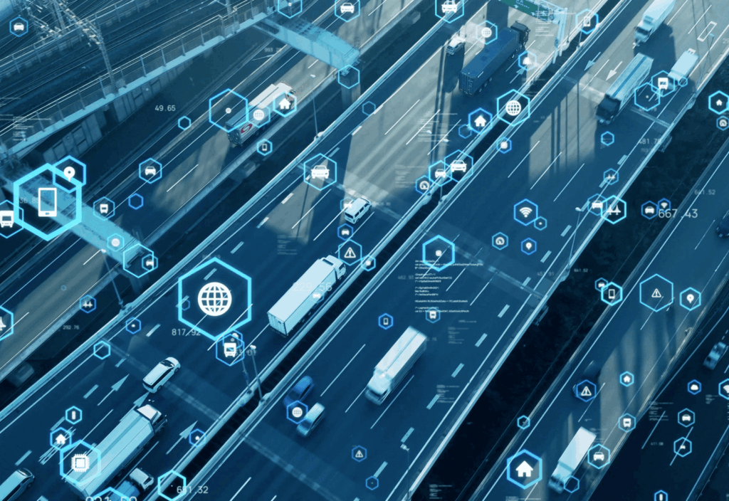 Transportation and technology concept. ITS (Intelligent Transport Systems). Mobility as a service. Telematics. Transportation and technology concept. ITS (Intelligent Transport Systems). Mobility as a service. Telematics.